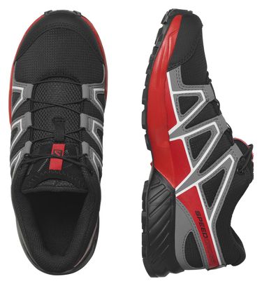 Chaussures Trail Salomon Speedcross Noir/Rouge Enfant