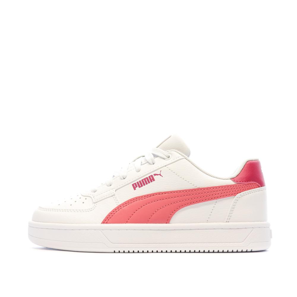 Puma Baskets Blanches/Roses Fille Puma Caven 2.0
