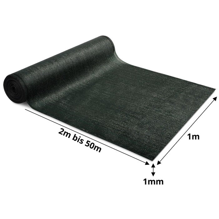 Marius schuttingscherm voor tuin en balkon - schaduwdoek - groen / 120 cm / 6 m
