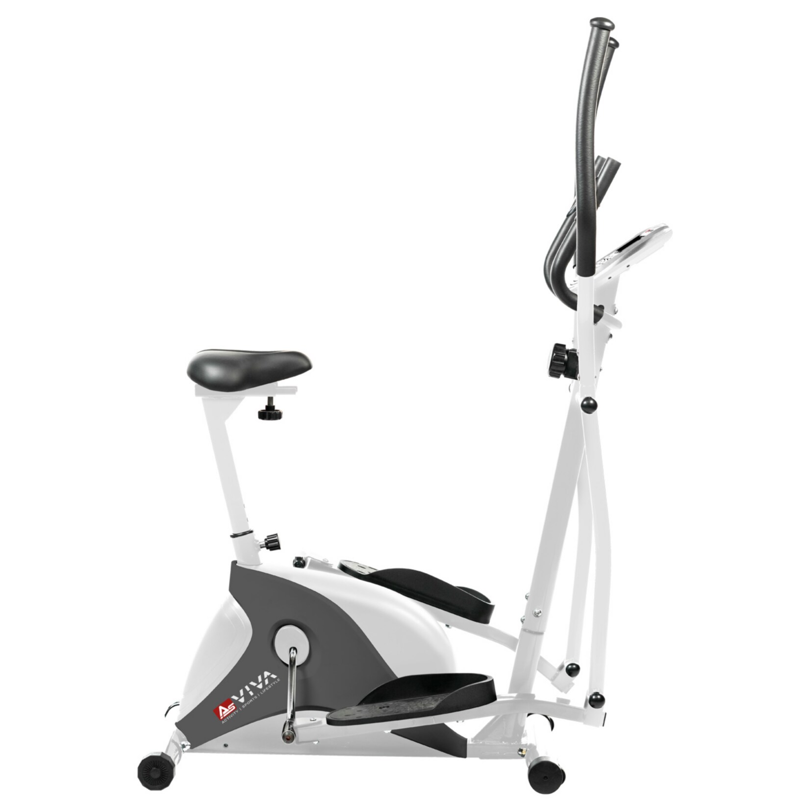 AsVIVA Crosstrainer & Heimtrainer C16 Bluetooth 2 in 1 Cardio white