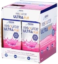Nestle Resource Ultra Fruit Waldbeere Tetra, 4 x 200 ml