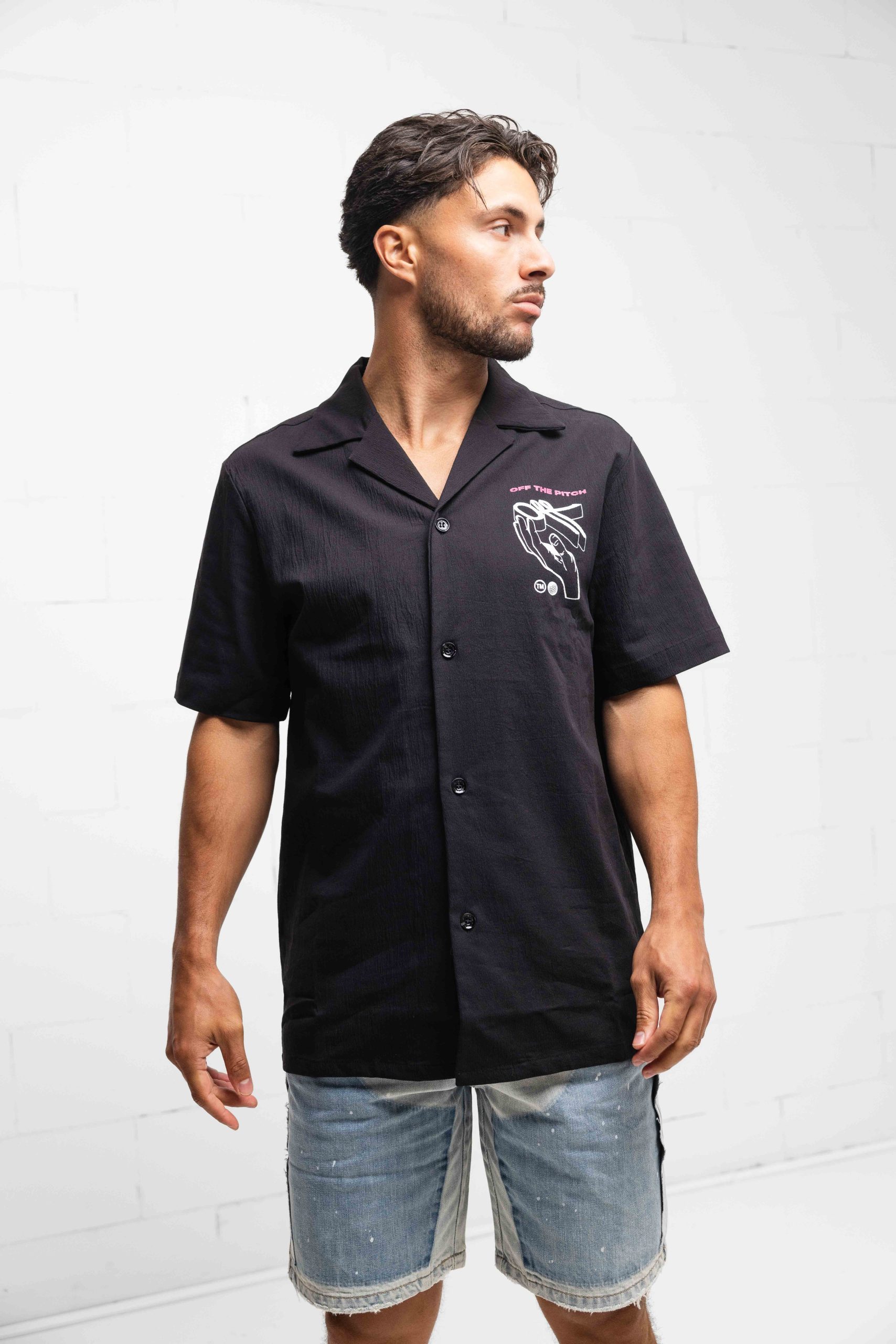 Off The Pitch Spartan Shirt Heren Zwart