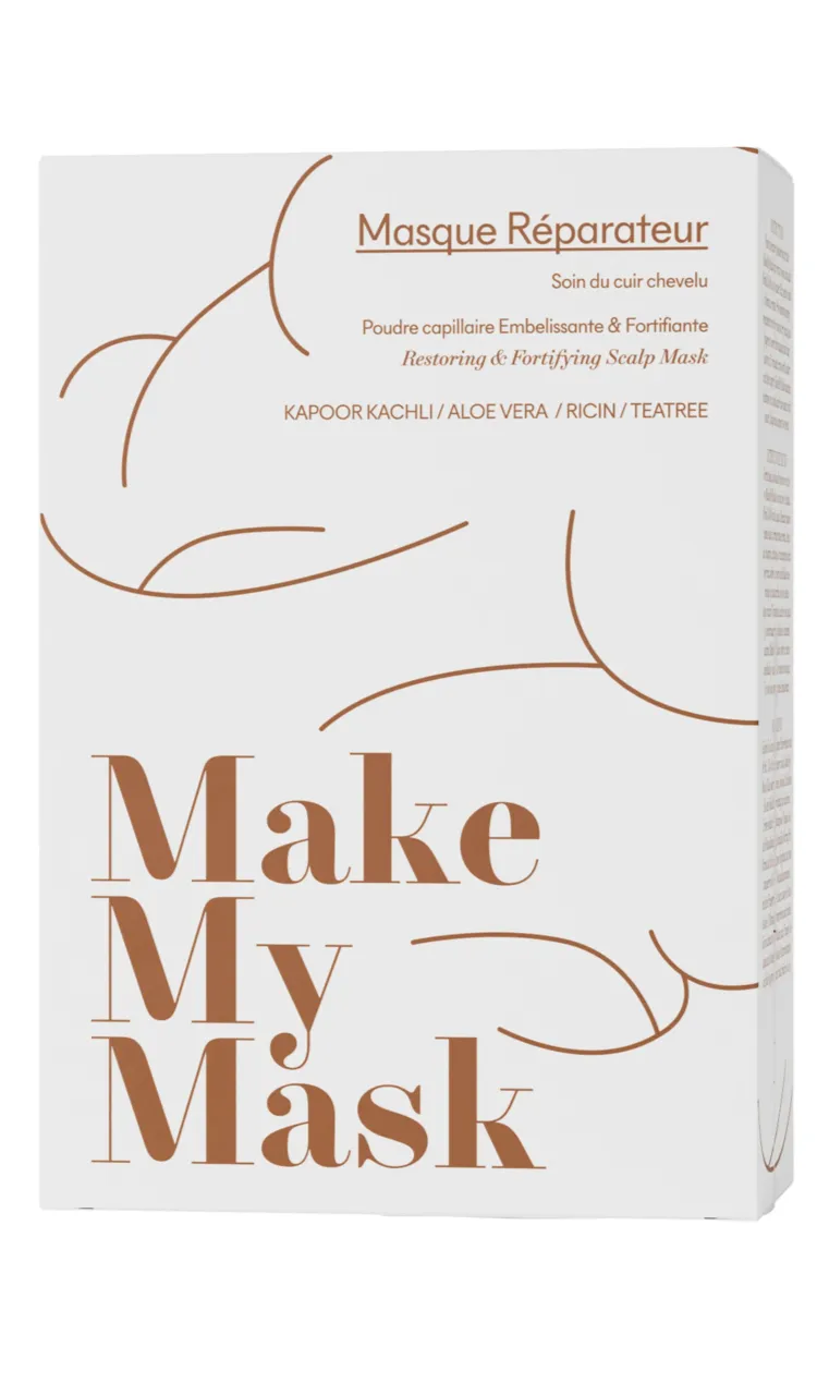 MakeMyMask Kit de 4 masques en poudre réparateurs