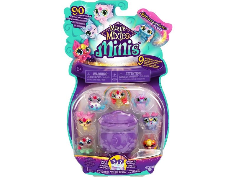 moose Magic Mixies Minis S1 9er-Pack assortiert Magische Plüschtier-Figuren in Minigrösse zum Sammeln, Spielen und Tauschen