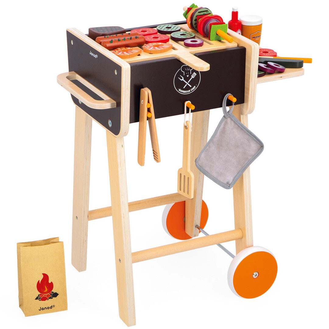 Janod kinderbarbecue met ingrediënten