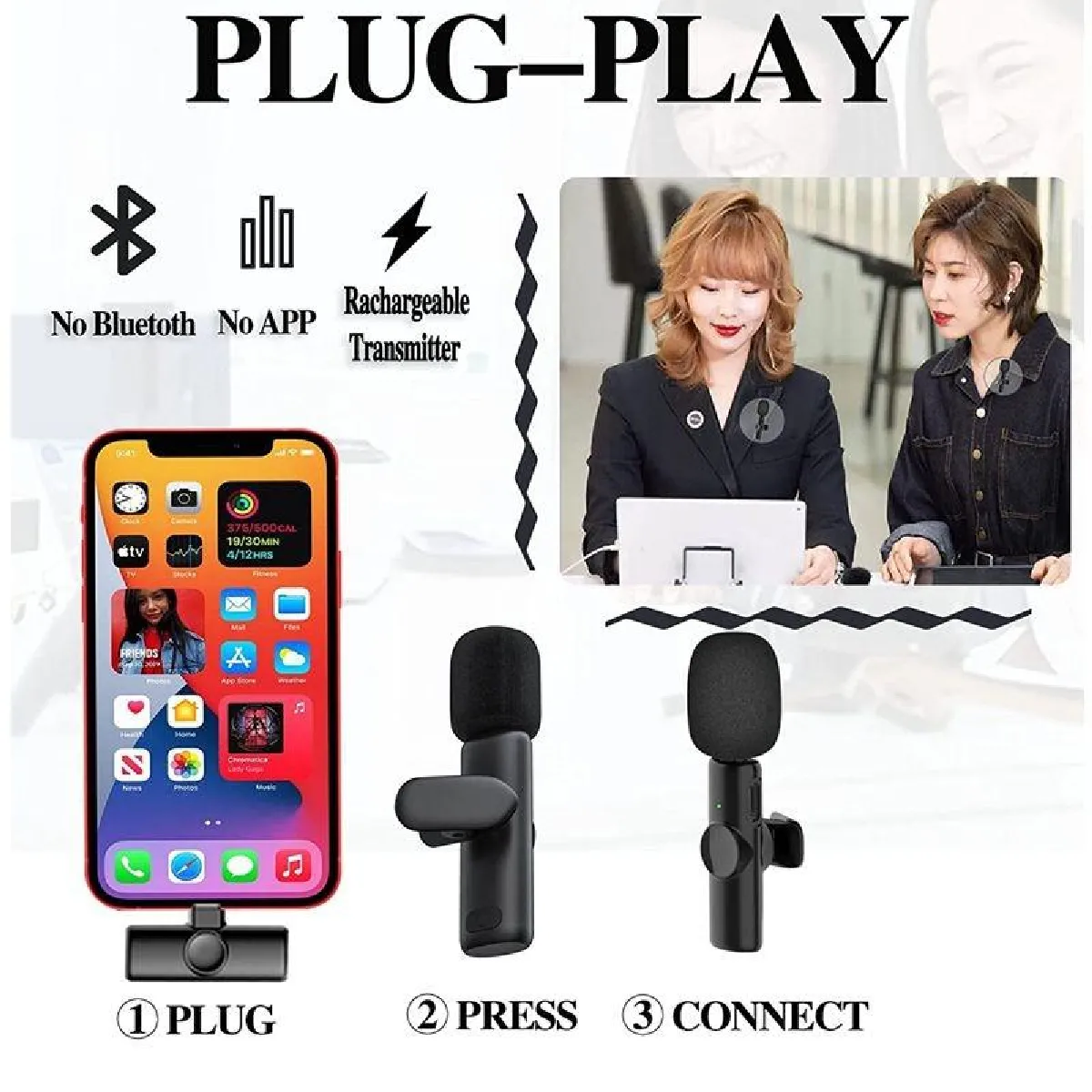 Yonis Microphone Bluetooth Mini Pour iPhone/iPad