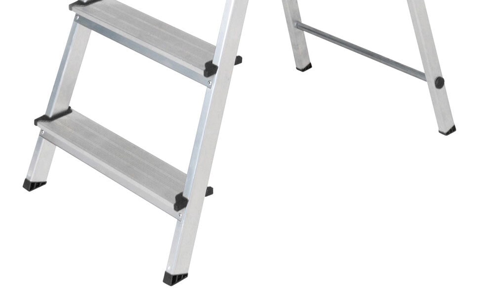 Haushaltsleiter 4-Stufen Aluminium