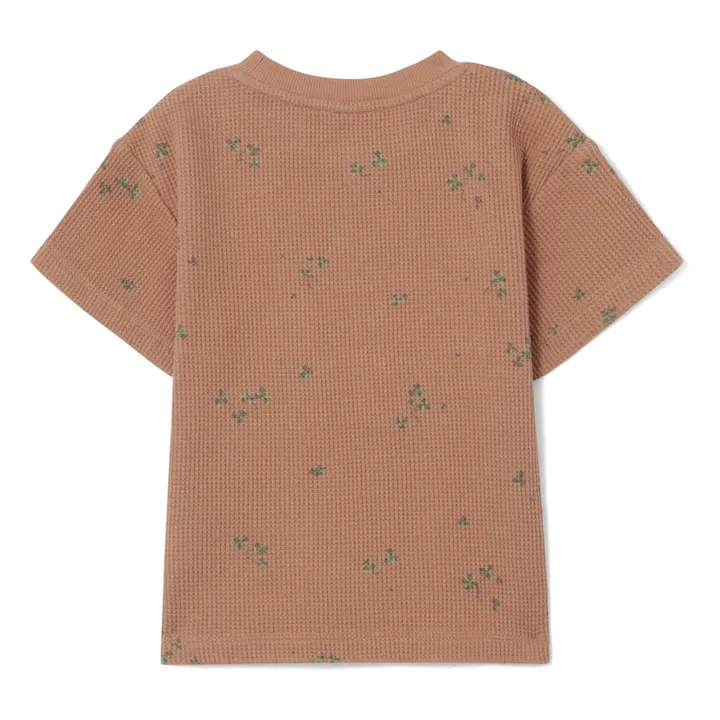 garbo&friends T-Shirt Gaufré Fleuri | Terracotta