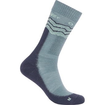 Icebreaker Merino Hike  Medium Crew Across The Peaks Socken Blue Ash / Graphite / Mint Herren