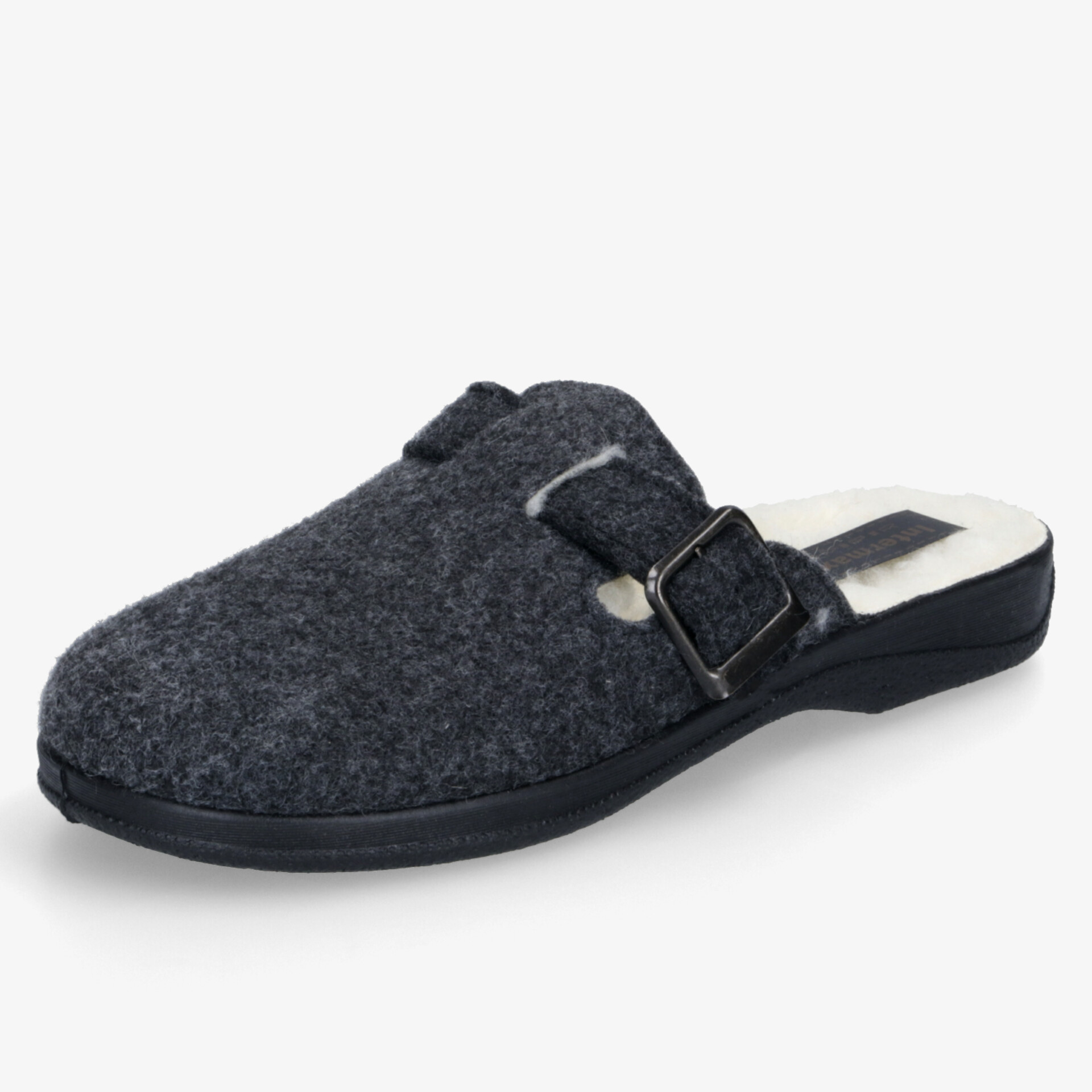 INTERMAX Herren Hausschuhe schwarz