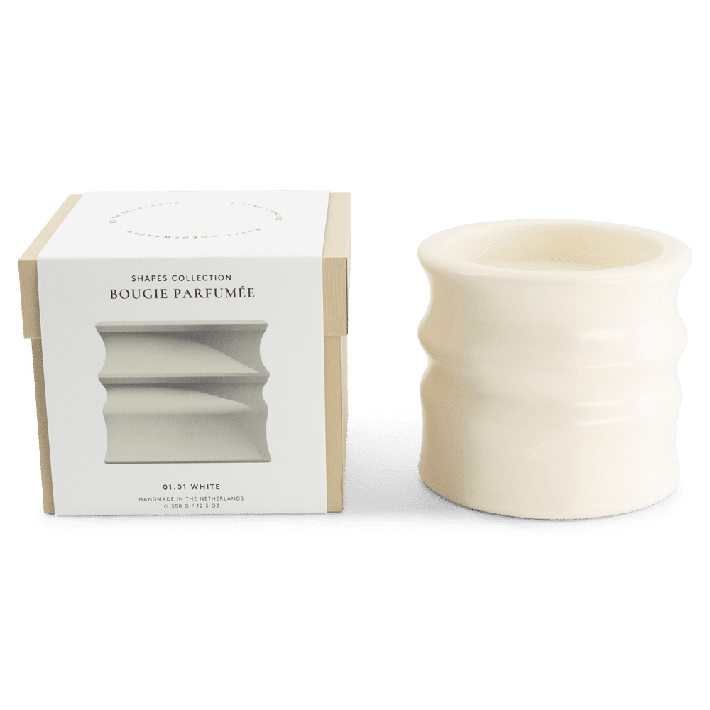 Kaars Shape 01.01 Candle & Happy lid White Shape 01.01 Candle & Happy lid white - Bois de Paris