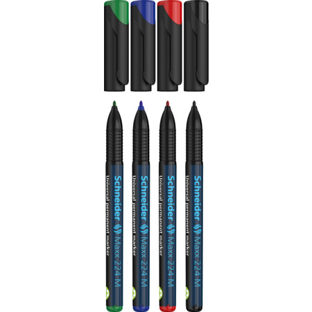 Schneider Maxx 224 M 4er-Etui Universalmarker permanent - 1 mm
