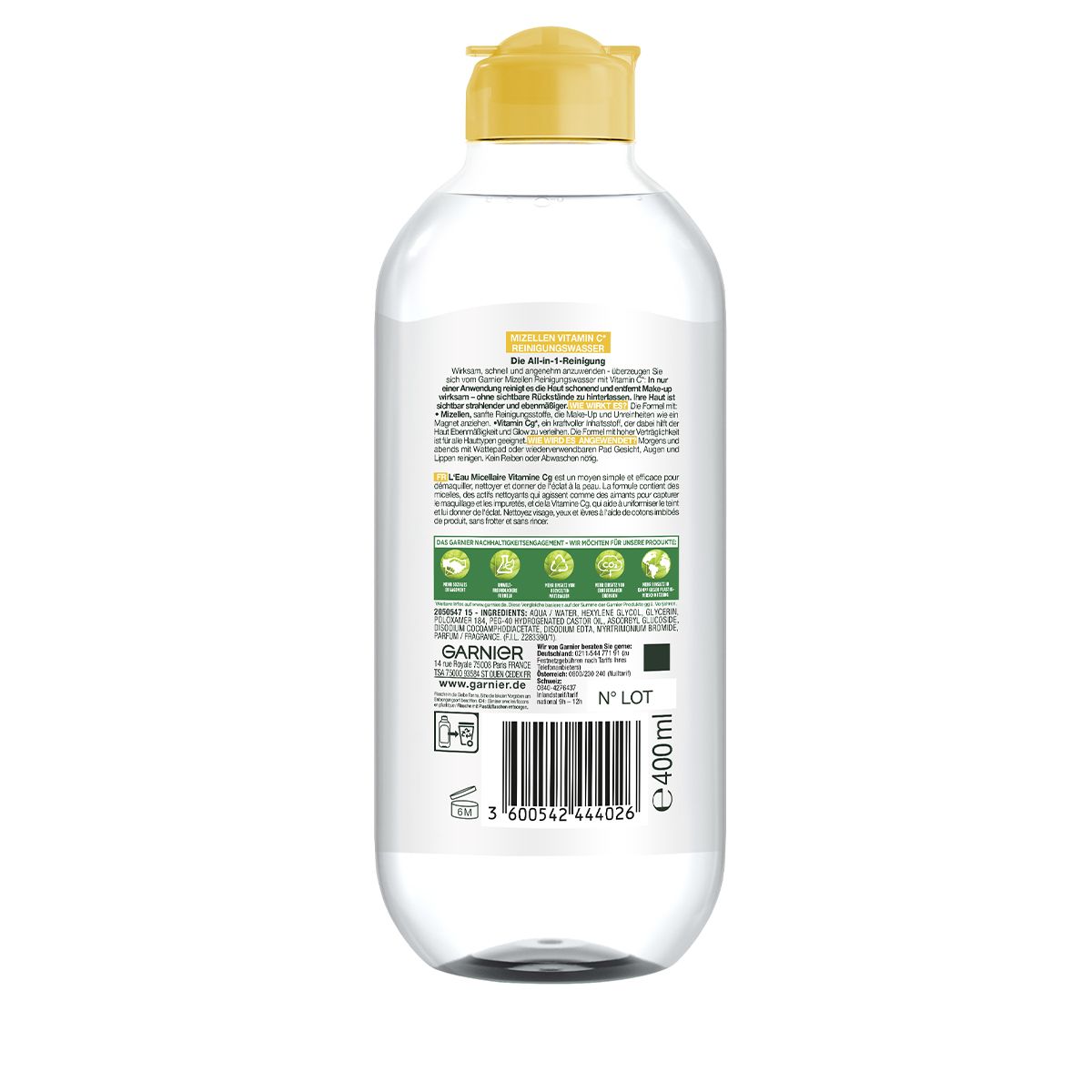 GARNIER Vitamin C Mizellen Reinigungswasser Vitamine C Fl 400 ml