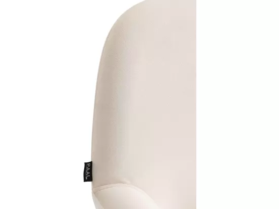 Lot de 2 Tabouret de bar - Velours - Crème - Braga