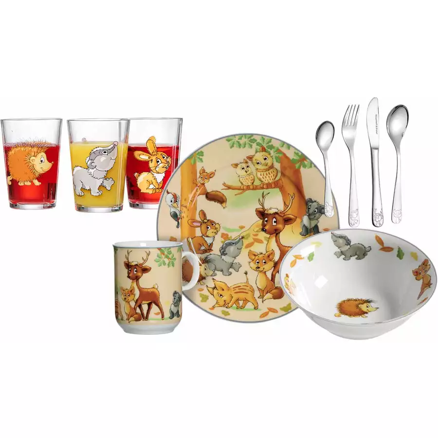Ritzenhoff & Breker GmbH & Co. KG Kinderset Waldtiere 10er Set bunt