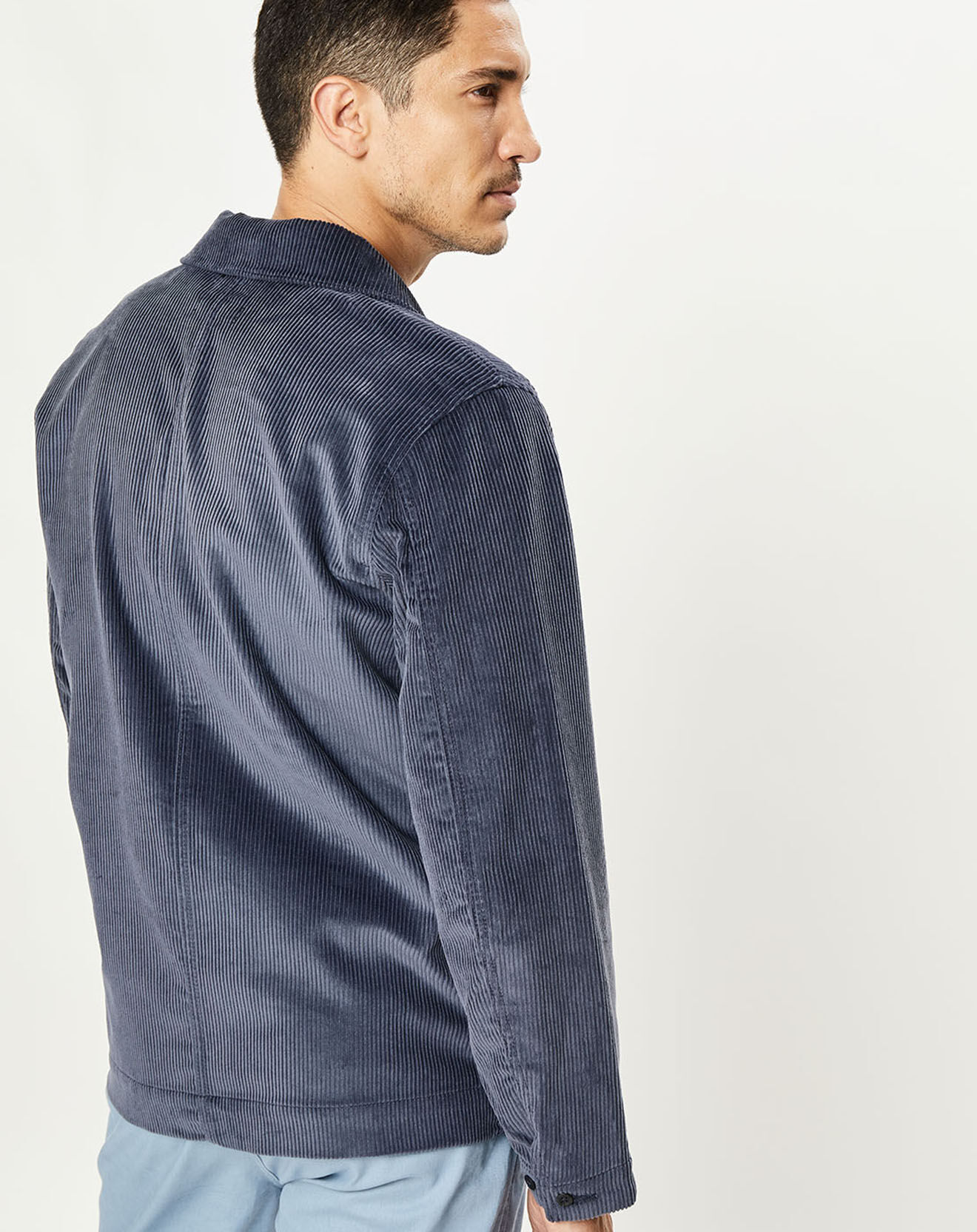 Dockers Veste en Velours côtelé Chore bleue