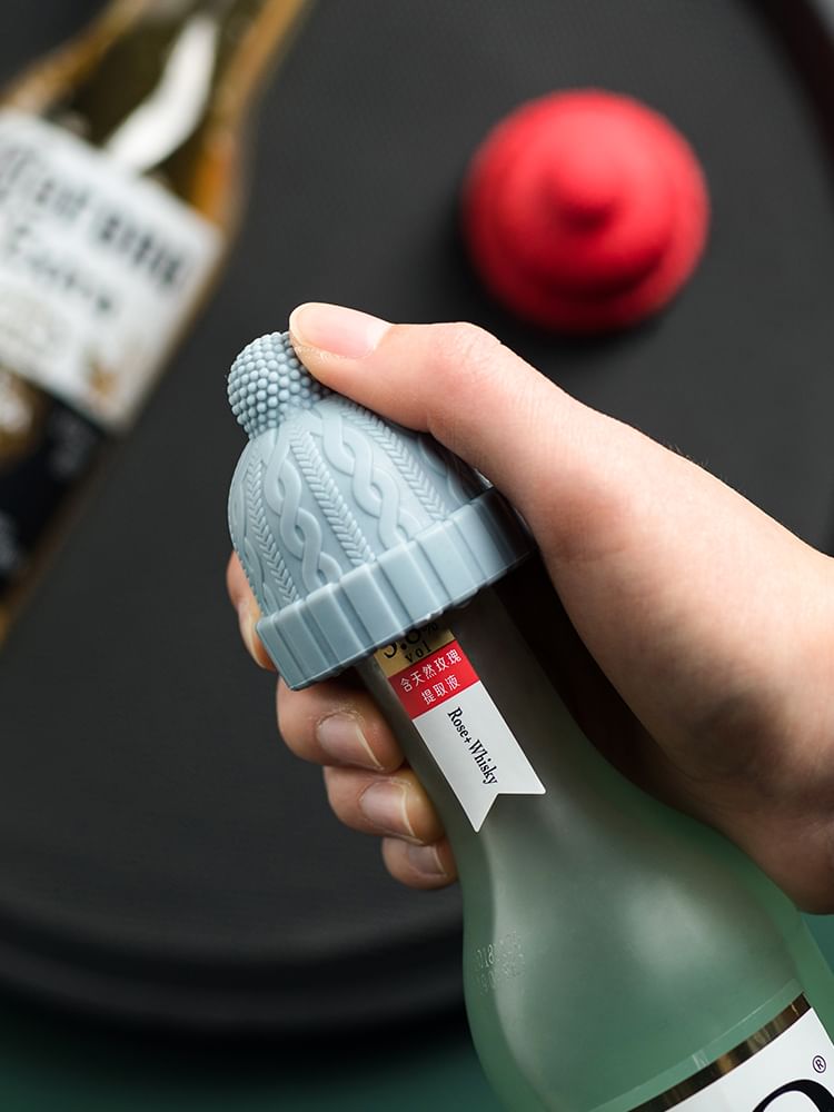 Koringa - Beanie Siliconen Wijnstopper