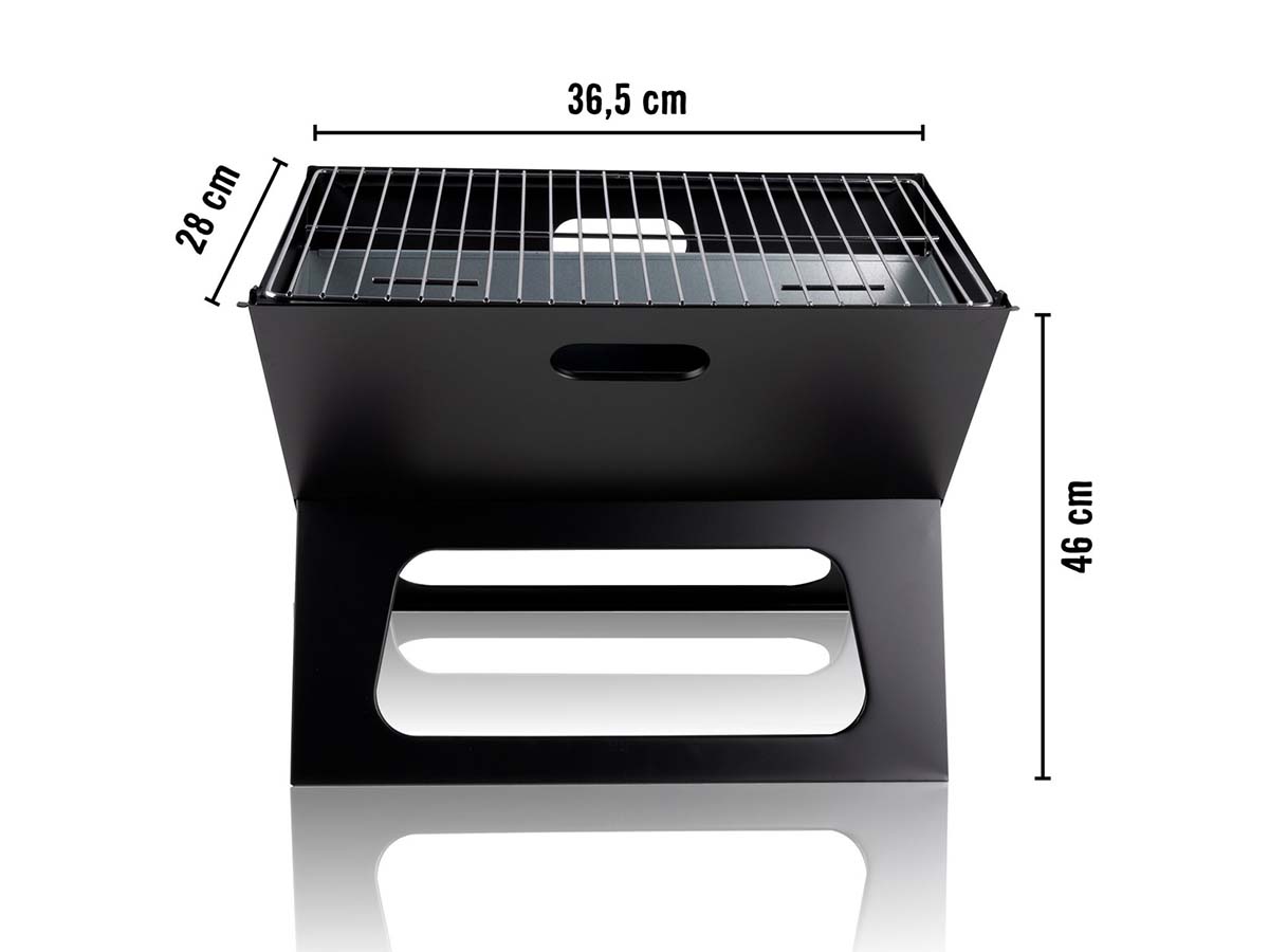Alpina draagbare barbecue - Black