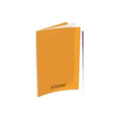 Conquérant Sept - Cahier polypro 24 x 32 cm - 192 pages - grands carreaux (Seyes) - orange