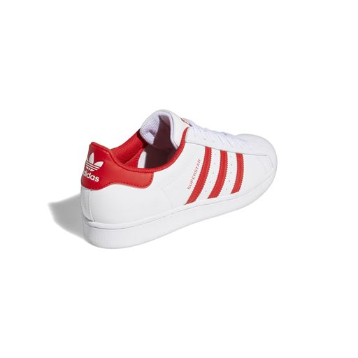 Adidas Superstar Sneakers, Cloud White/Vivid Red, 44 2/3