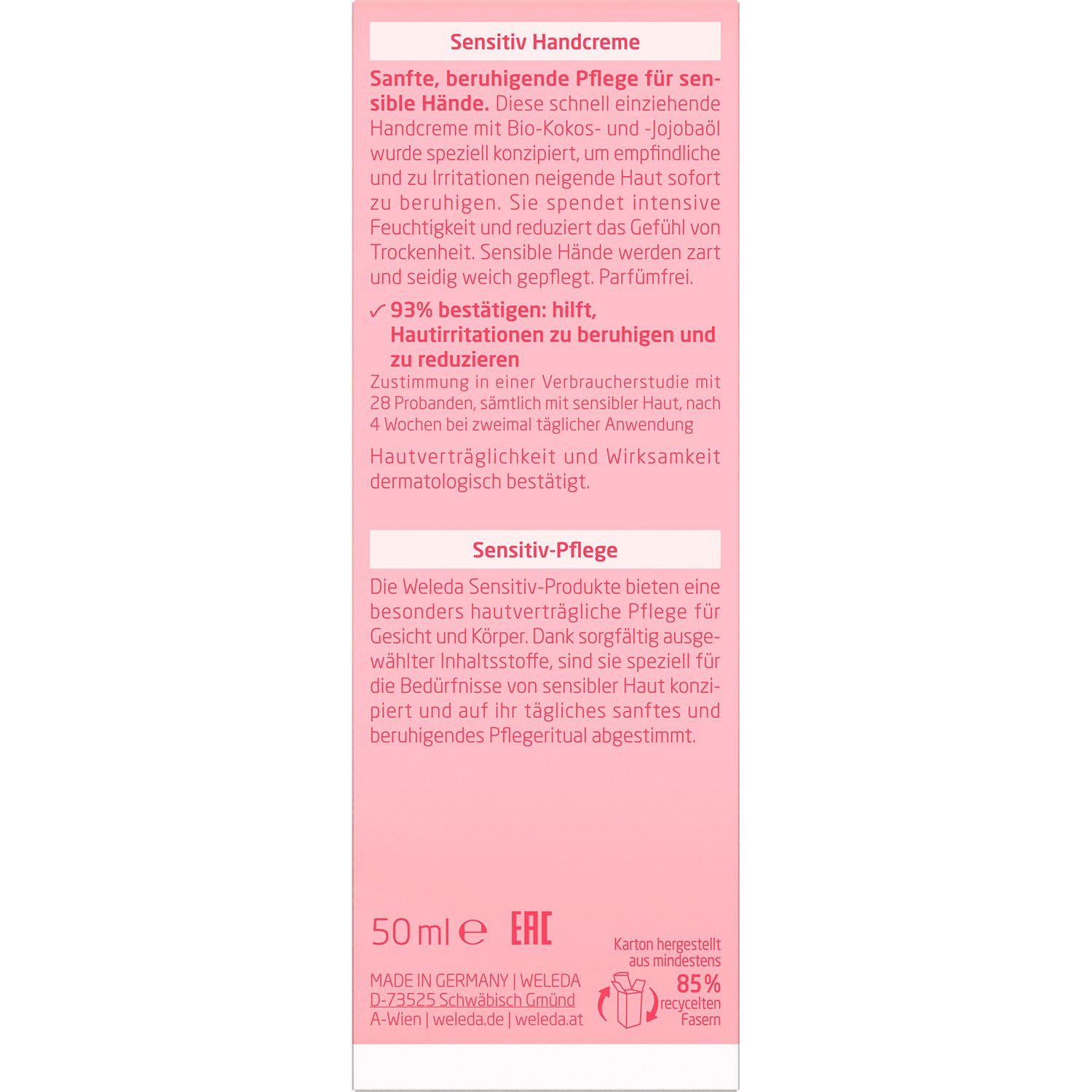 Weleda Sensitiv Handcreme