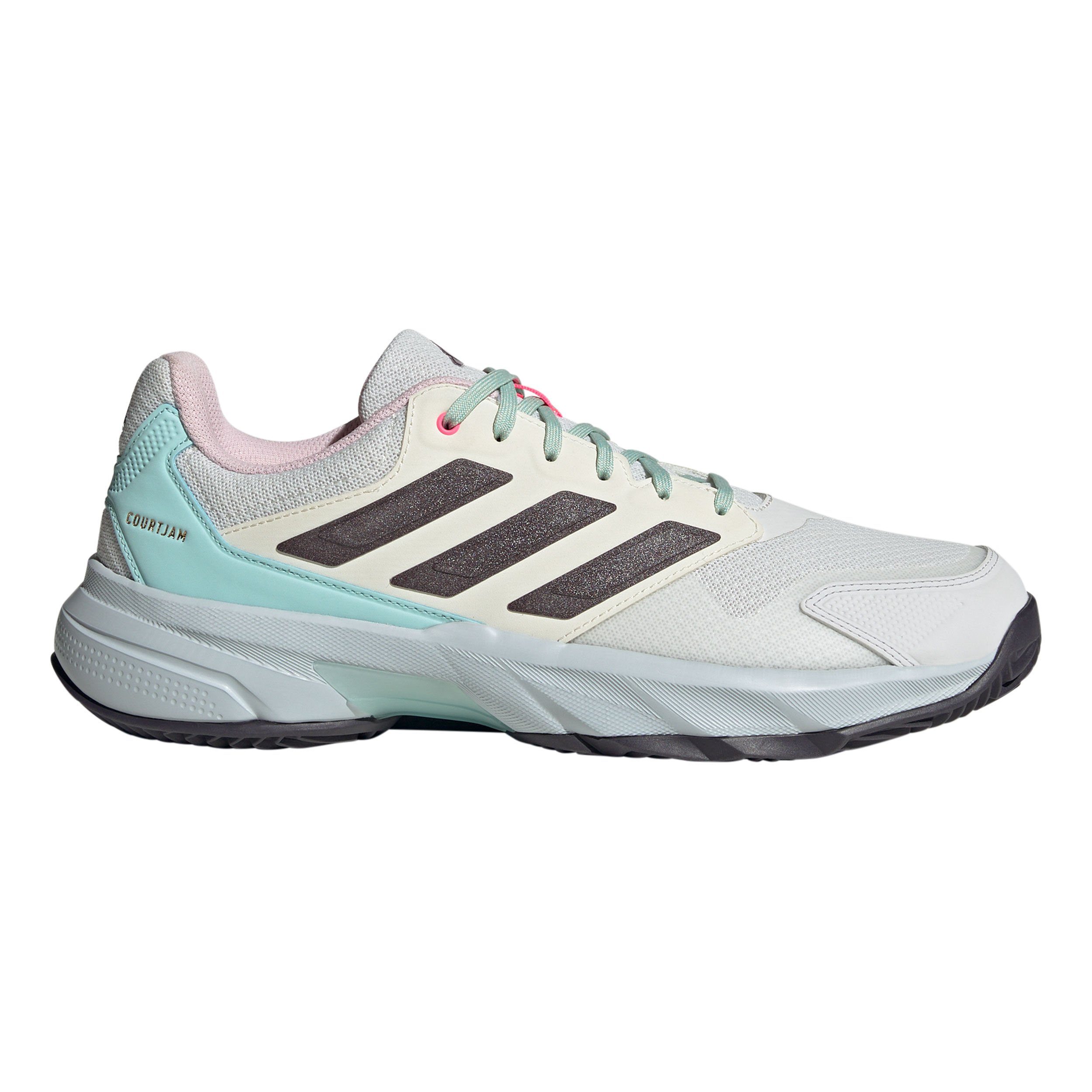 adidas CourtJam Control 3 Chaussure Terre Battue Hommes - Blanc , Gris