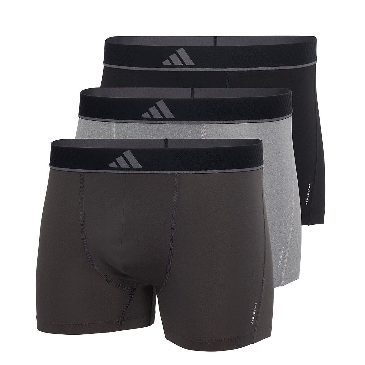 ADIDAS ROUPAS ESPORTIVAS<br>Conjunto de 3 cuecas boxer lisas Active Micro Flex Eco