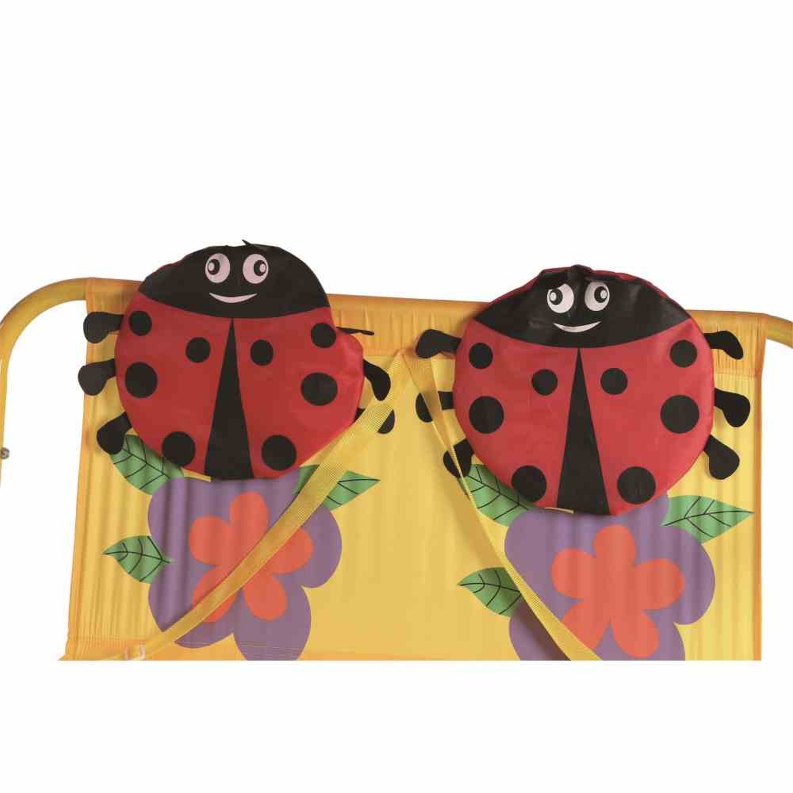Kinder-Hollywoodschaukel MARIE - rot-gelb - 115x118 cm