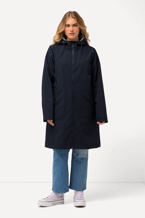 HYPRAR Softshell-Longjacke, wasserabweisend, Kapuze