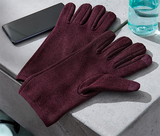 Strickfleece-Handschuhe