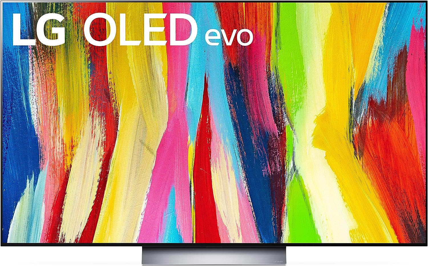 Smart TV LG Série C2 de 55 polegadas OLED evo OLED55C2PUA, 2022 - TV 4K com Inteligência Artificial, Alexa integrada, Prata Escuro
