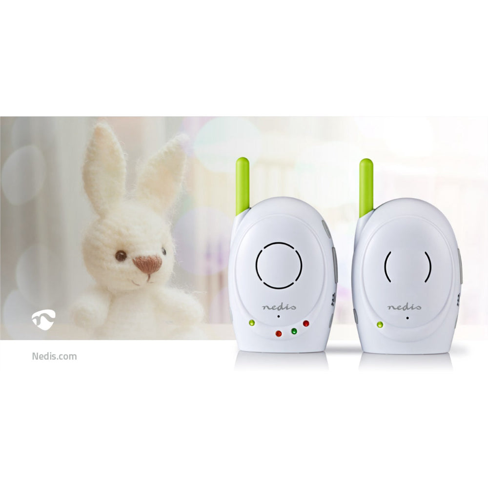 Køb Nedis White/Green Wireless Babyalarm