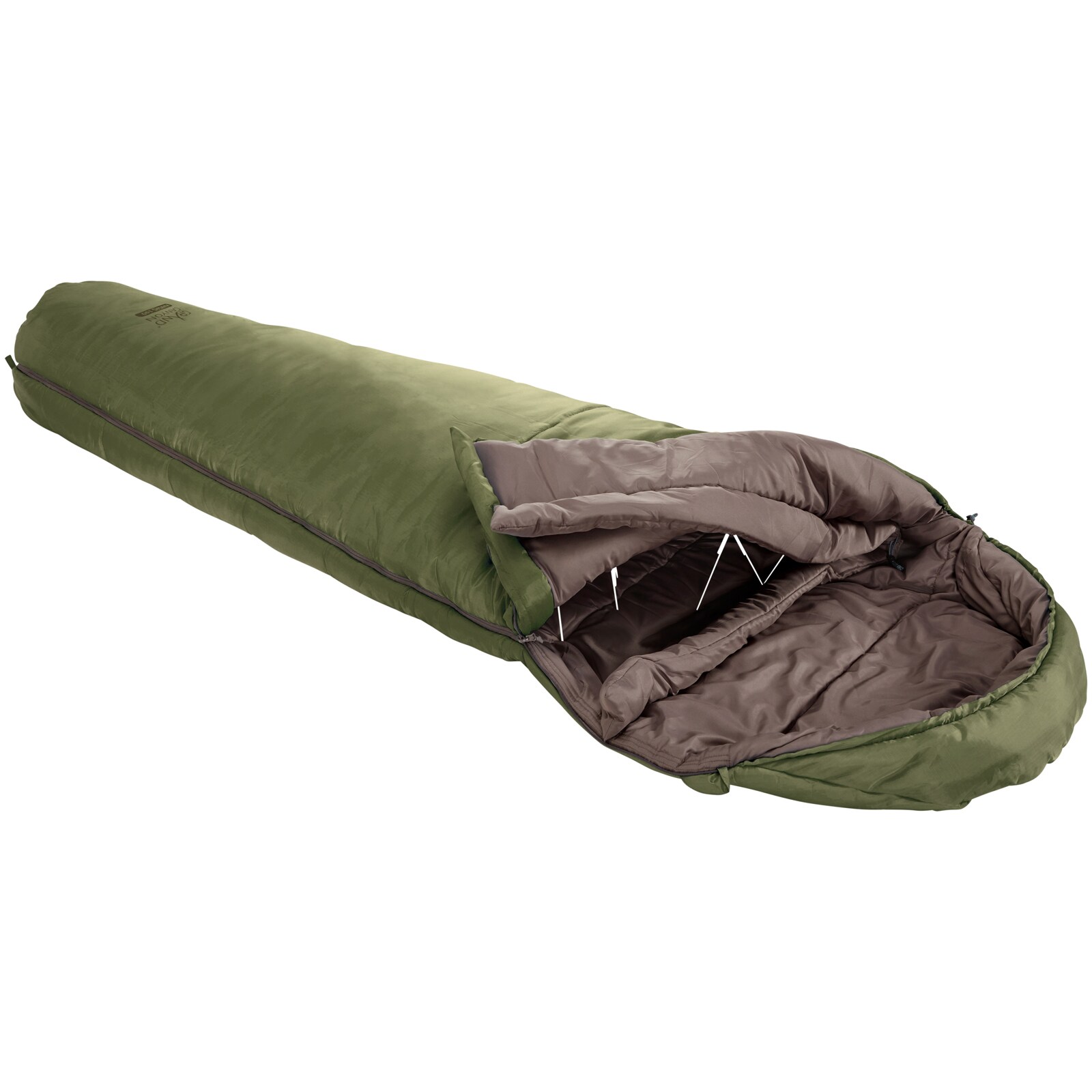 Winter Mumien Schlafsack 3 Jahreszeiten Lang Grand Canyon Kansas 190 XL -16°C Farbe: Caneel Bay
