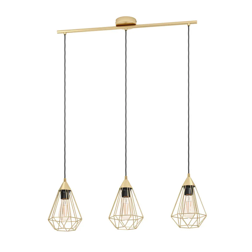 EGLO Tarbes Hanglamp - E27 - 79,5 cm - Goud