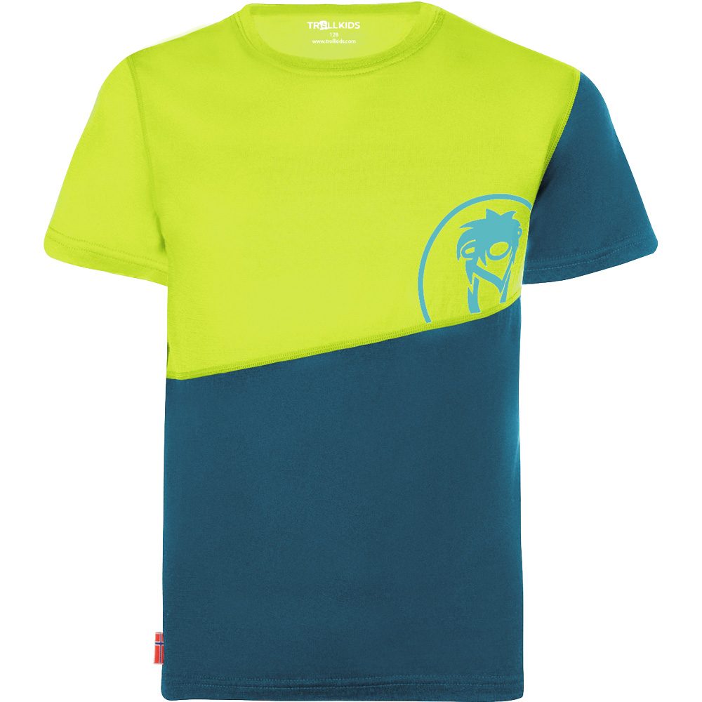 Trollkids Sandefjord T-Shirt Kinder petrol lime