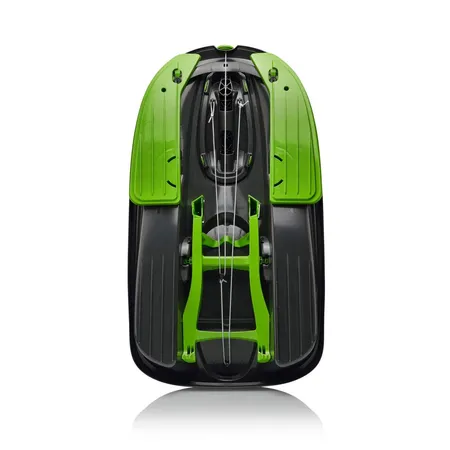 Plastkon Stratos Schlitten Lenkbob schwarz grün mystic black