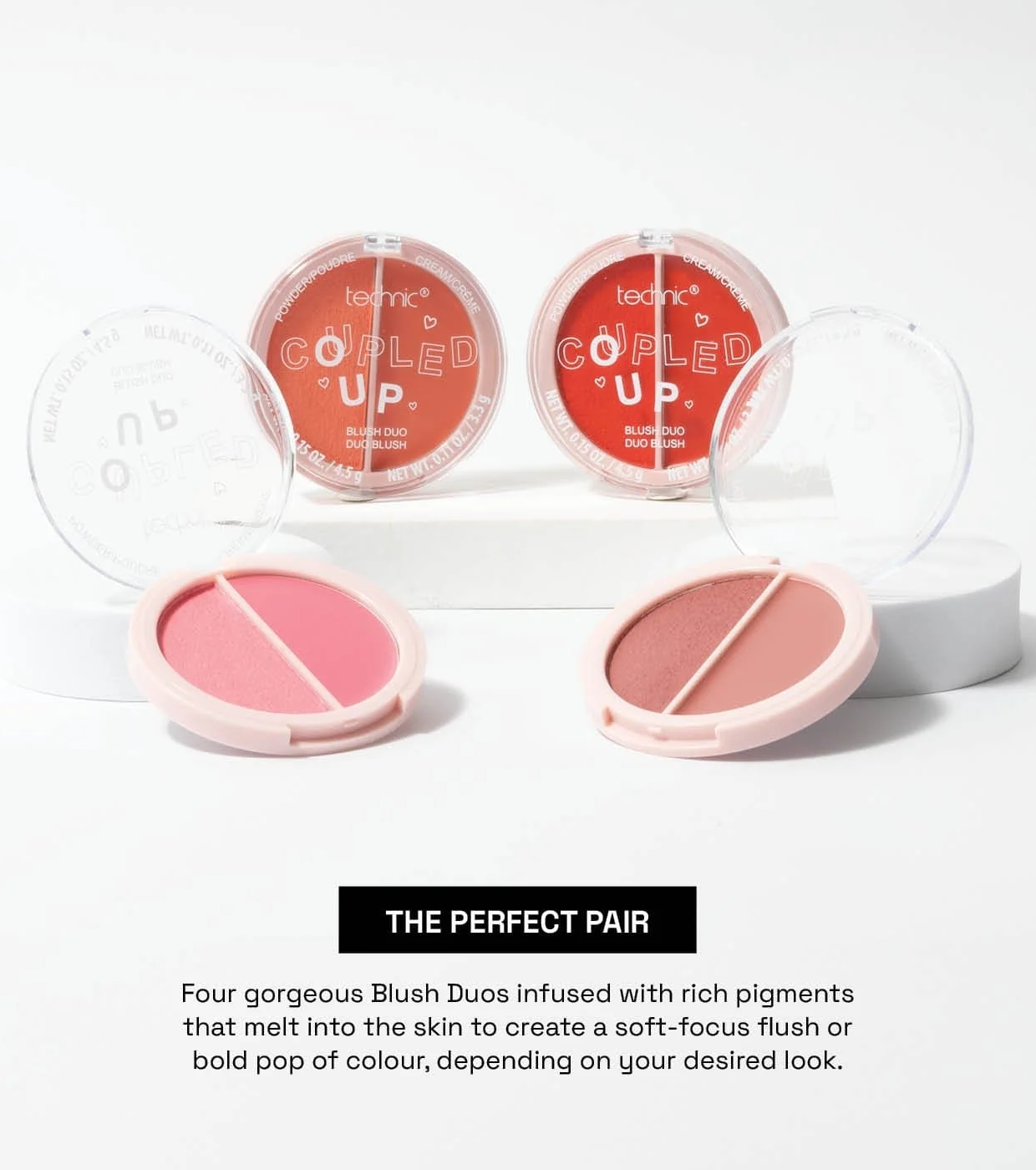 Technic Cosmetics - Blush Duo Coupled Up - Twin Flame
