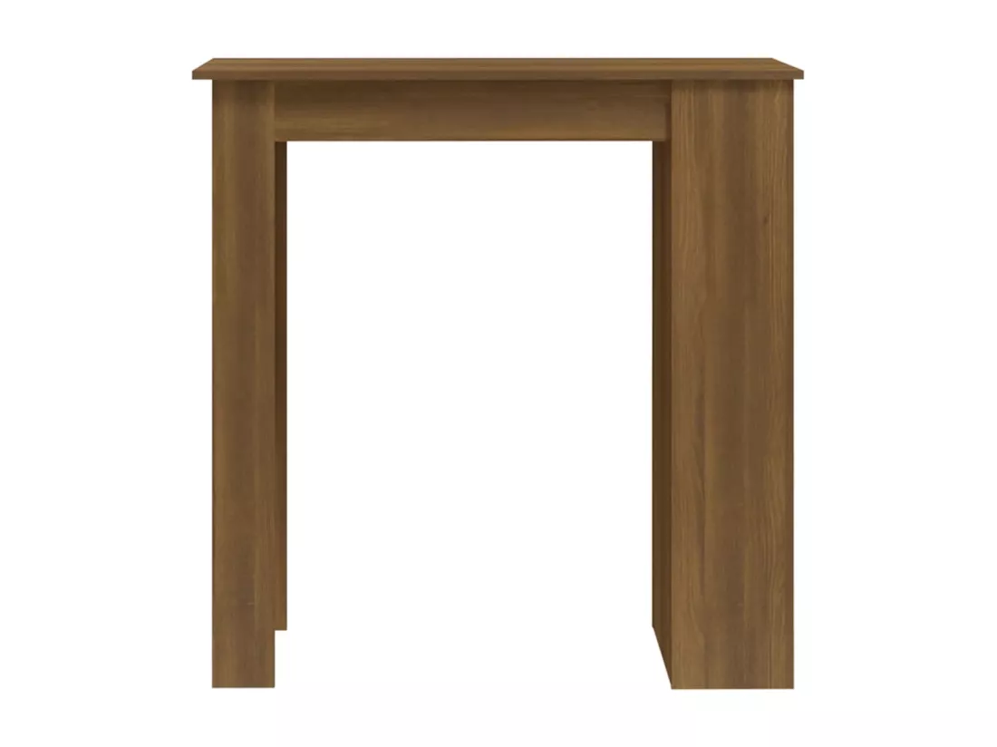 Table de bar et rangement chêne marron 102x50x103,5cm Aggloméré