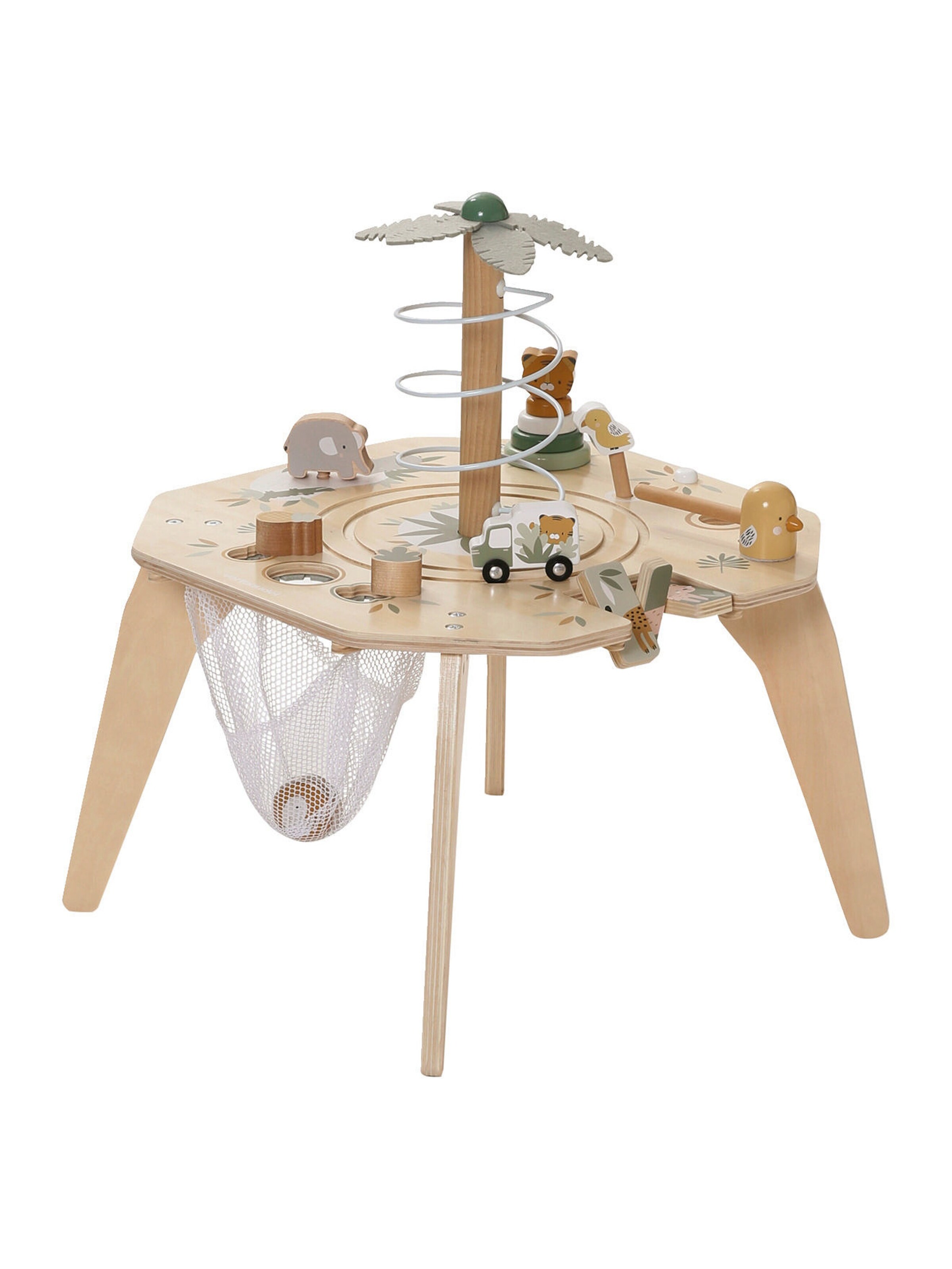 Vertbaudet Kinder Activity-Tisch PANDAFREUNDE, Holz FSC® mehrfarbig