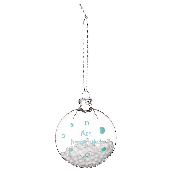 Boule de noël en verre 60 mm microbille
