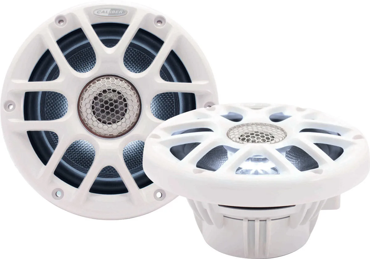 Caliber CSM16RGB /W Blanc (la paire) Haut-parleurs embarqués