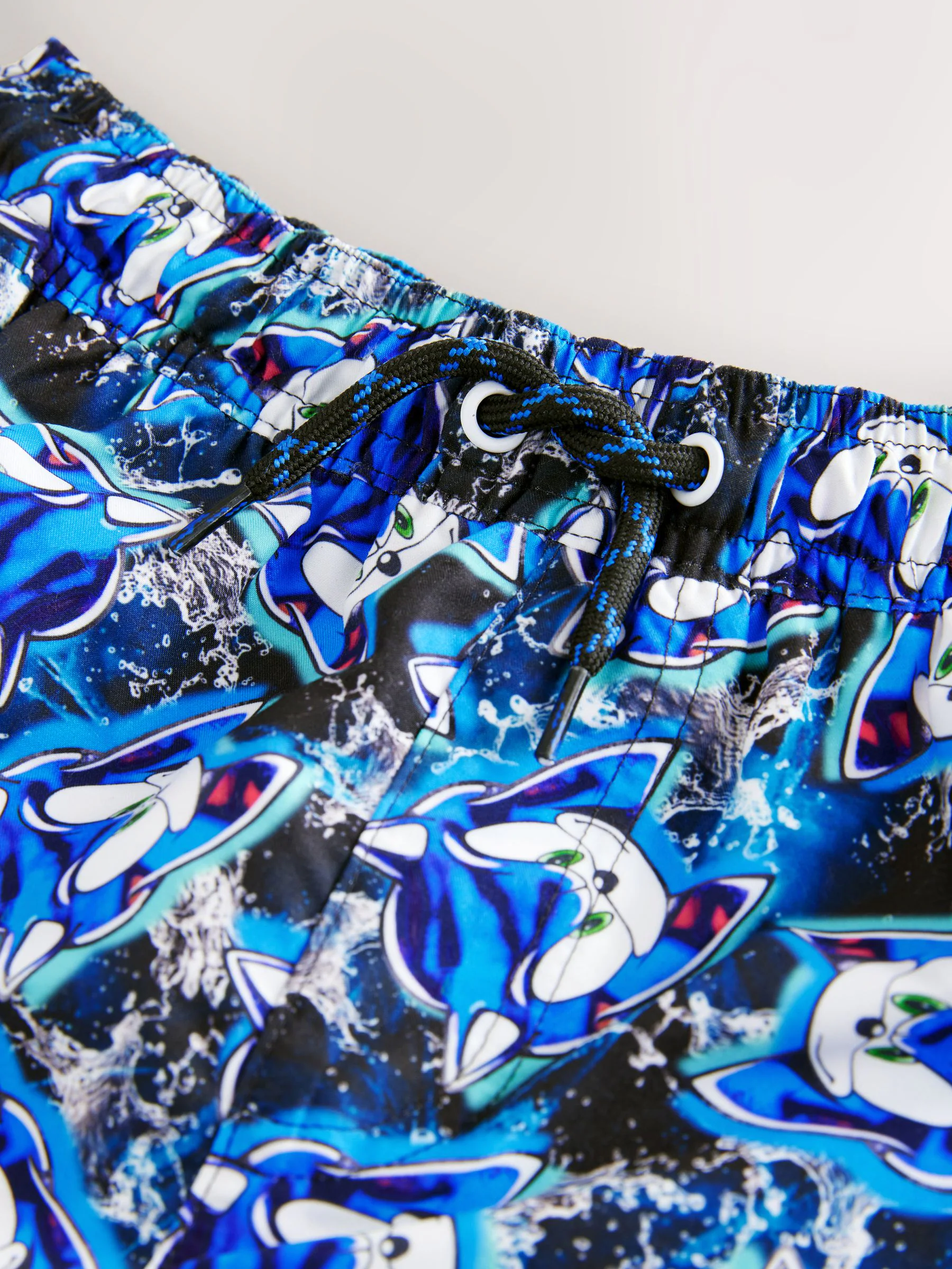 Blauw Sonic - Zwemshort (3-16 jr)