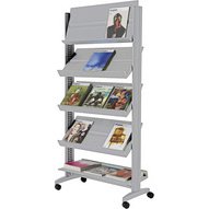 Porte-prospectus Uno easyDisplays, 5 étagères