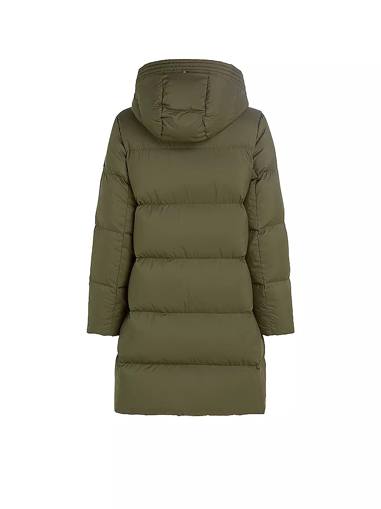 TOMMY HILFIGER Daunensteppmantel olive