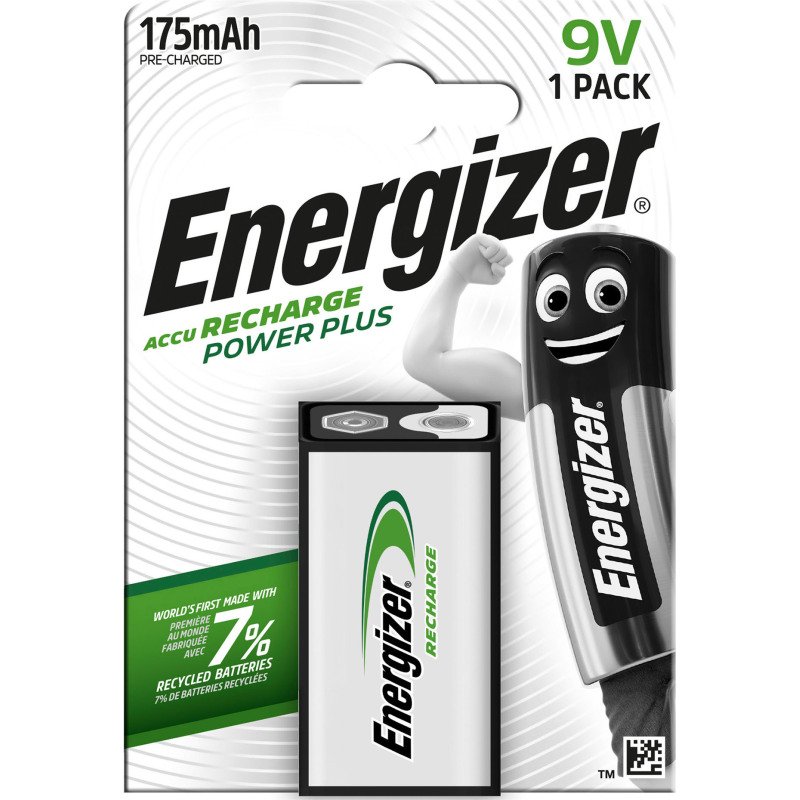 Energizer rechargeables - Pack de 1 accus PP3/HR22 9V