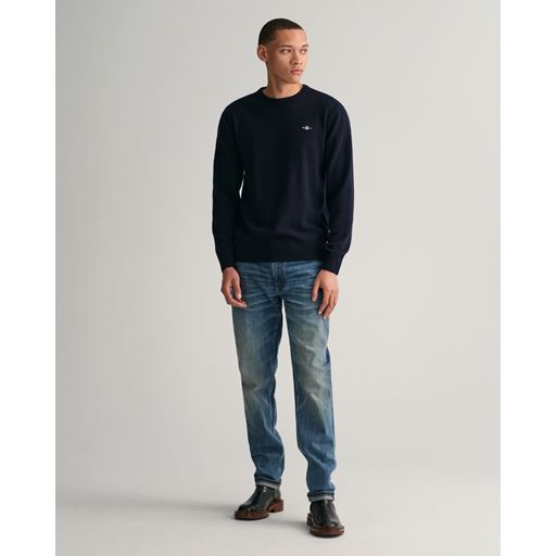 GANT Crewneck Sweater, Marine, XL