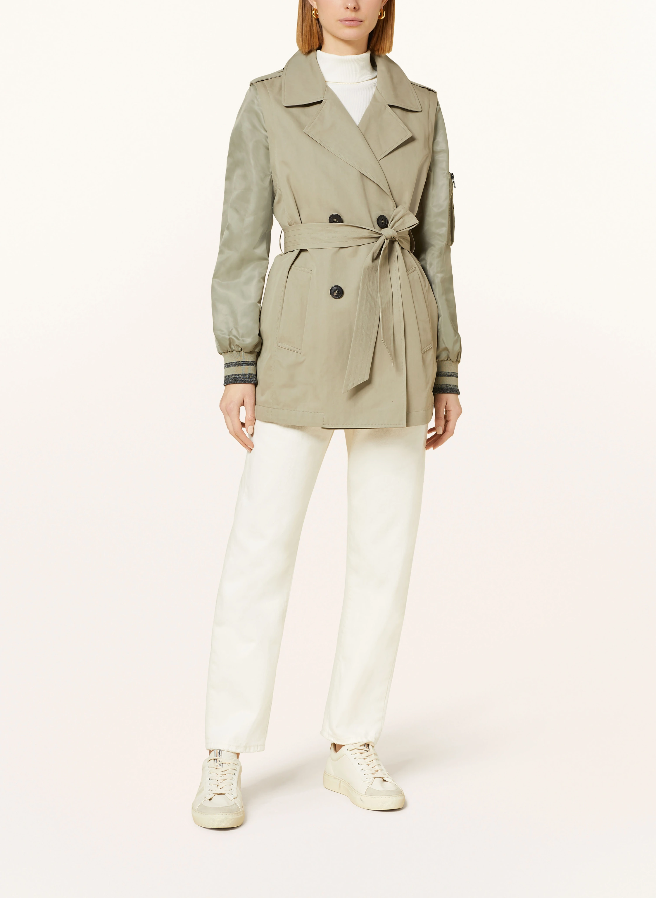 BLONDE No.8 Trenchcoat DERBY BO mit abnehmbaren Ärmeln