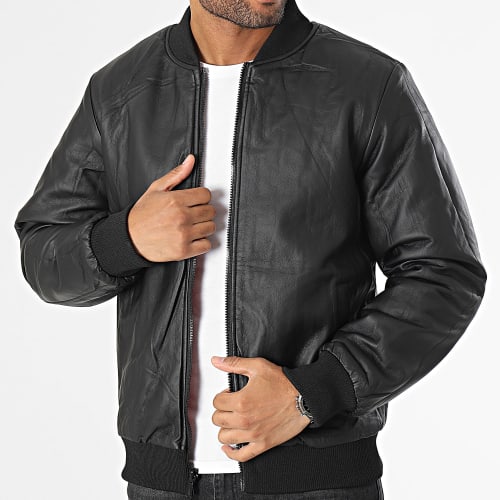 Veste Bomber Réversible Rouge Noir