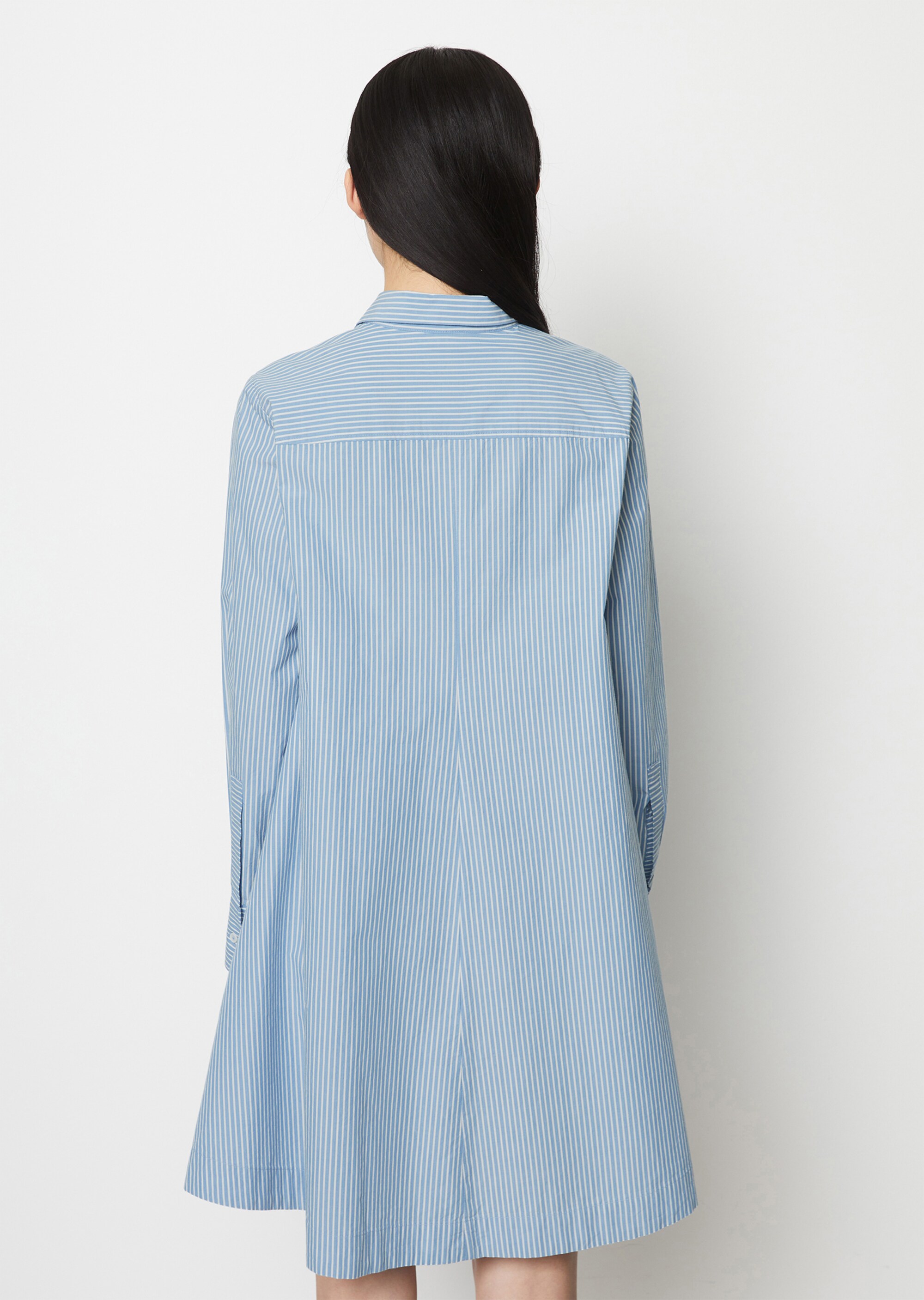 Blusenkleid looseaus Baumwoll-Popeline