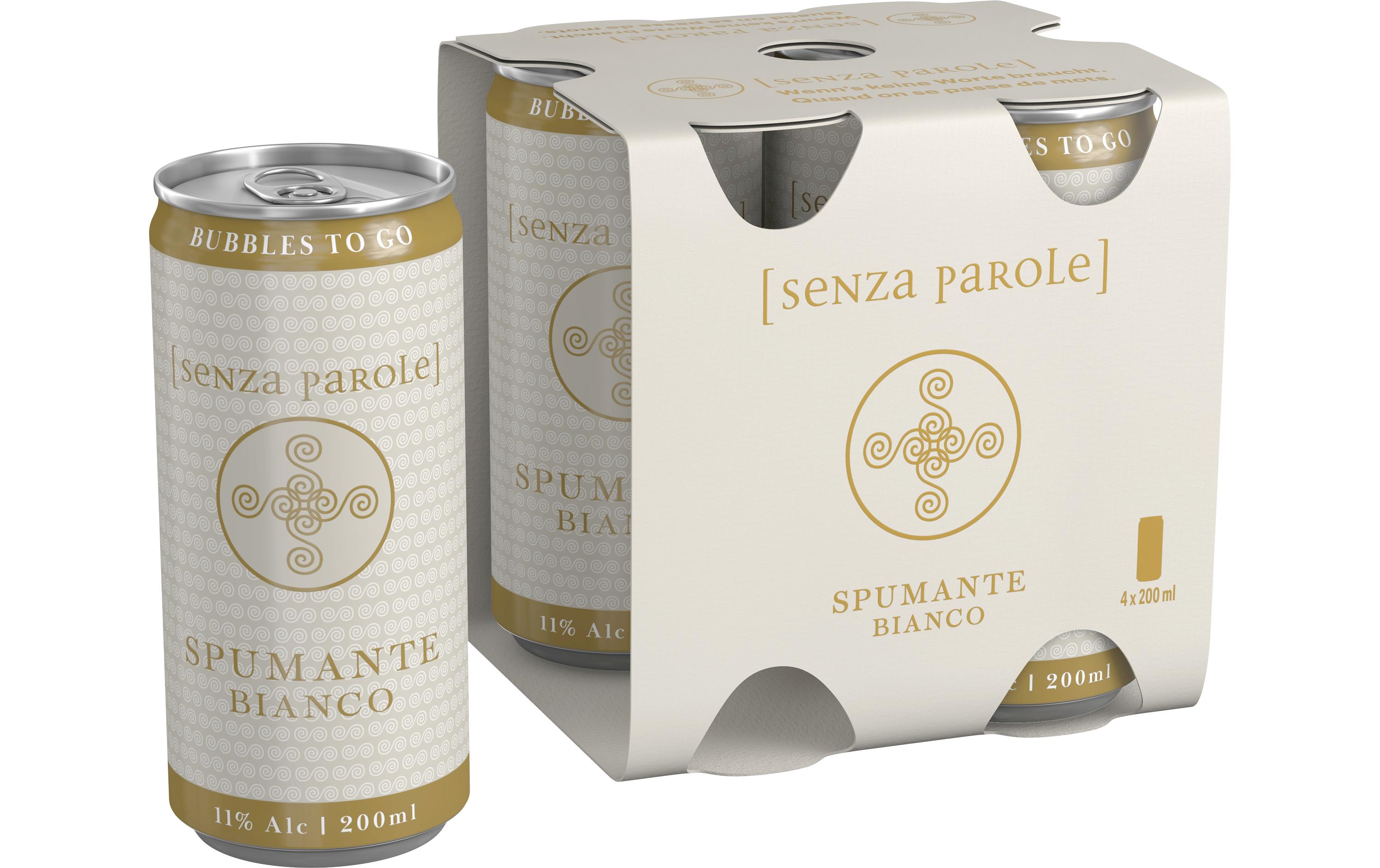 Spumante Bianco 4 x 0.20 lEin erfrischender Genuss für besondere Momente